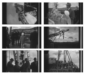 Filmstills aus einer Amateuraufnahme zur Bohrturmtaufe am 18.11.1960 in Ternitz. Quelle: Archiv Rohstoff Geschichte, Sammlung Ulrike Steindl.